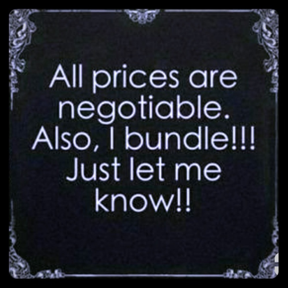 All prices are negotiable! 🖤